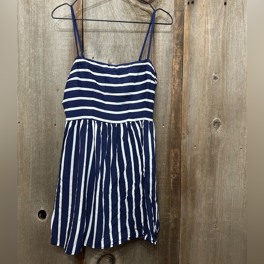 Abercrombie & Fitch Stripe Mini Dress in Blue Size 4 women’s